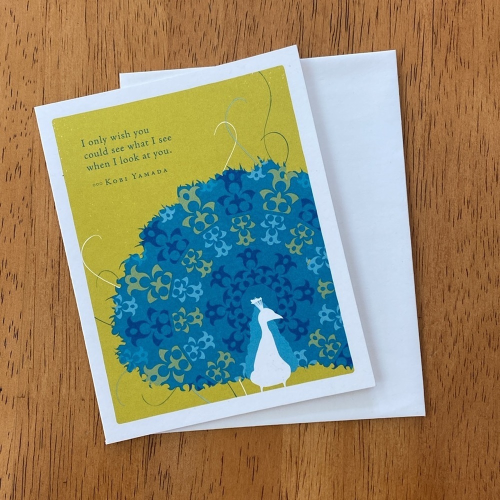 Compendium Positively Green Encouragement Card and Envelope